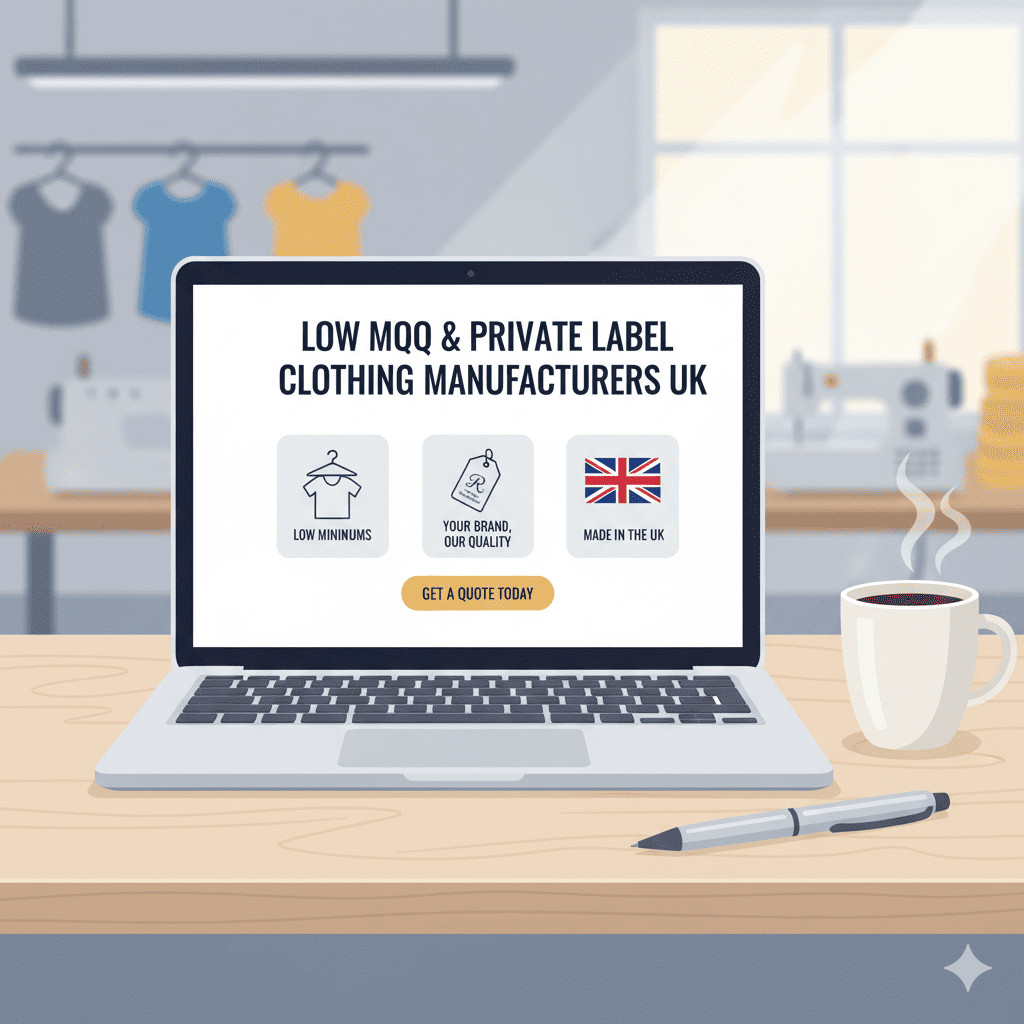 low MOQ clothing manufacturers UK